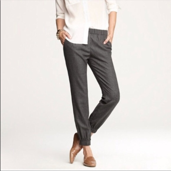J Crew City Fit Silk Linen Jogger Pants 